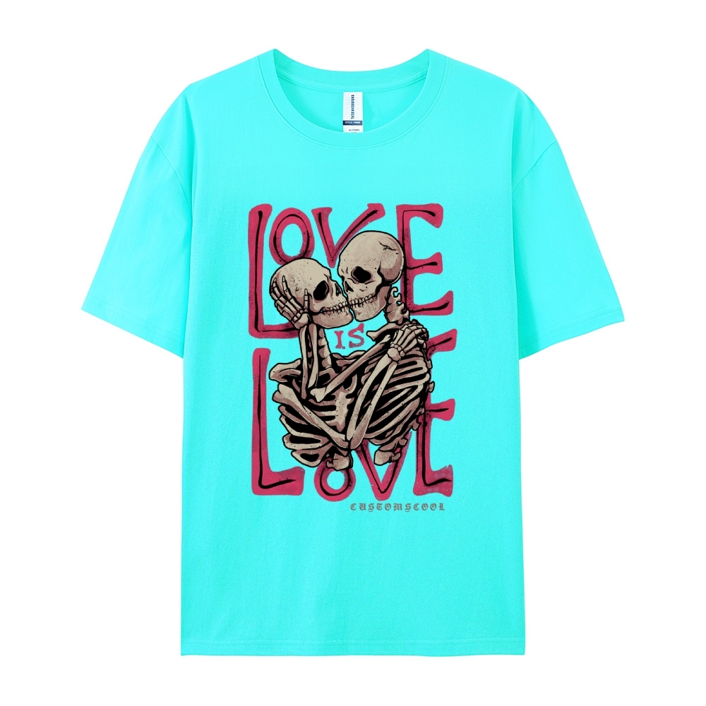 Love Skull Casual Short Sleeve T-Shirt