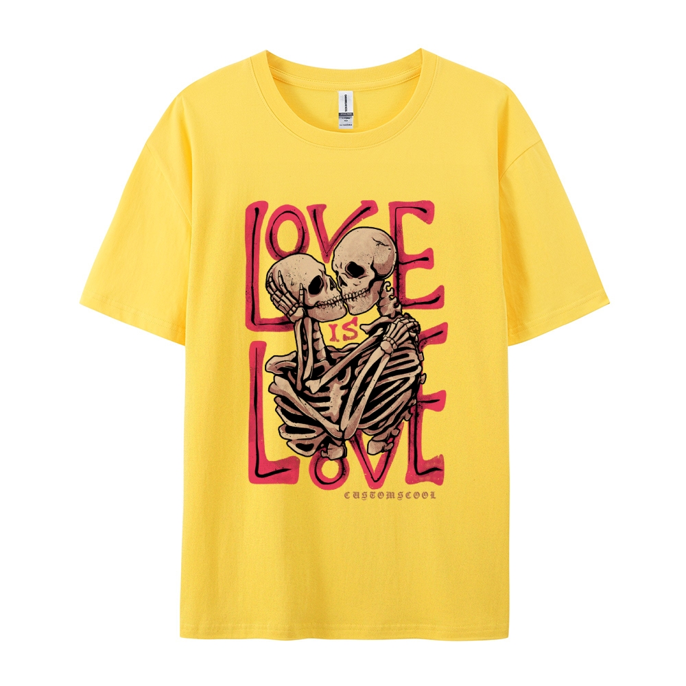 Love Skull Casual Short Sleeve T-Shirt