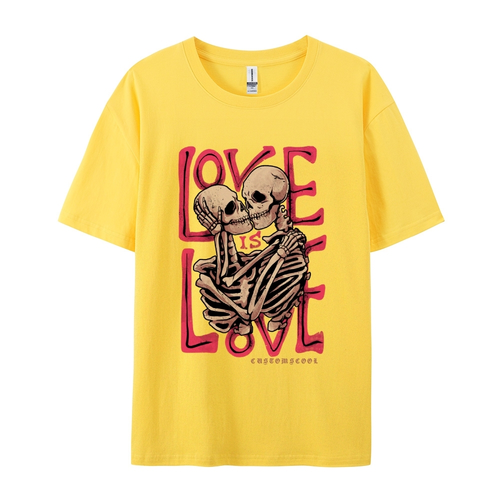 Love Skull Casual Short Sleeve T-Shirt