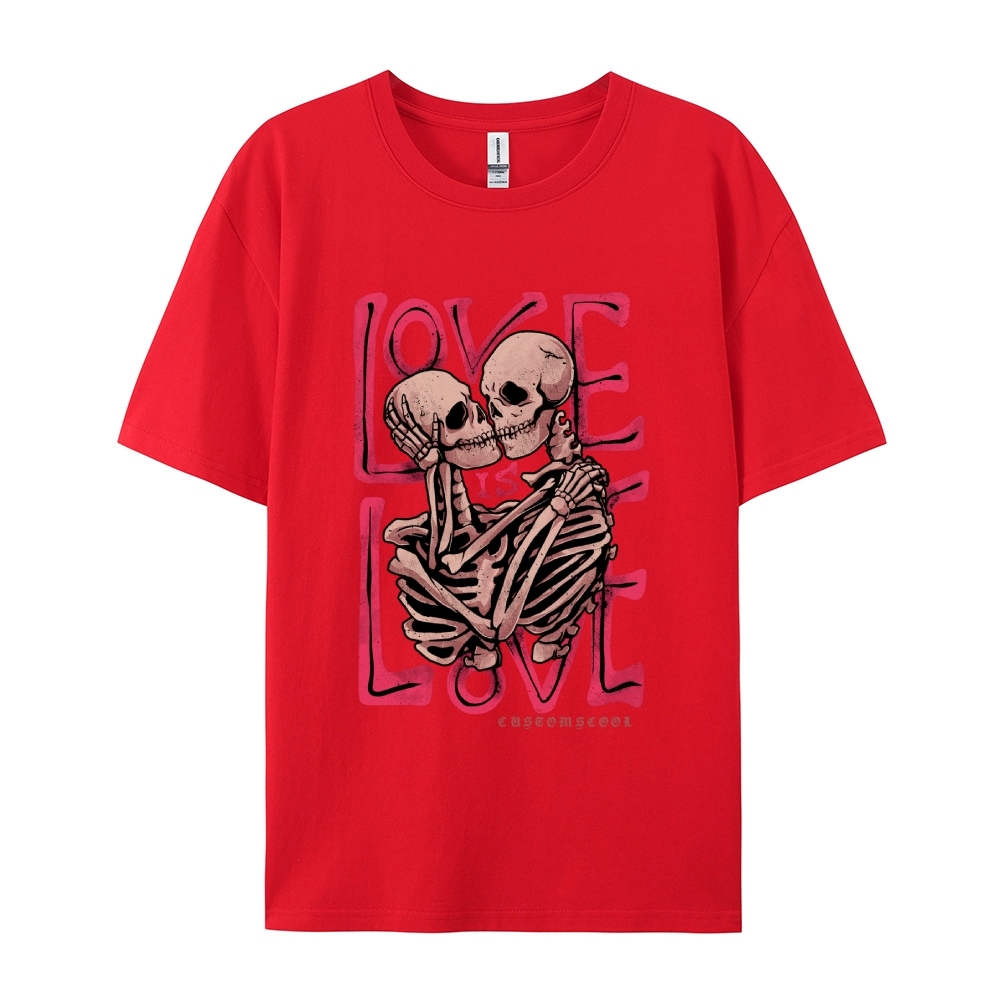 Love Skull Casual Short Sleeve T-Shirt