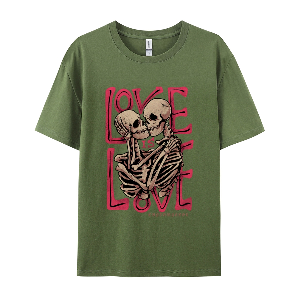Love Skull Casual Short Sleeve T-Shirt