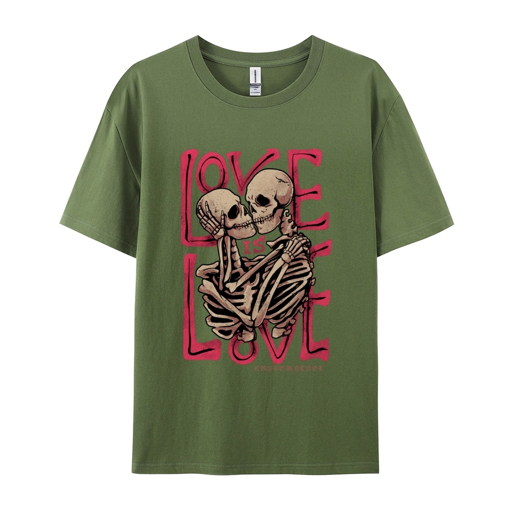 Love Skull Casual Short Sleeve T-Shirt