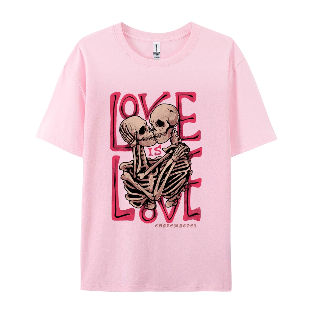 Love Skull Casual Short Sleeve T-Shirt
