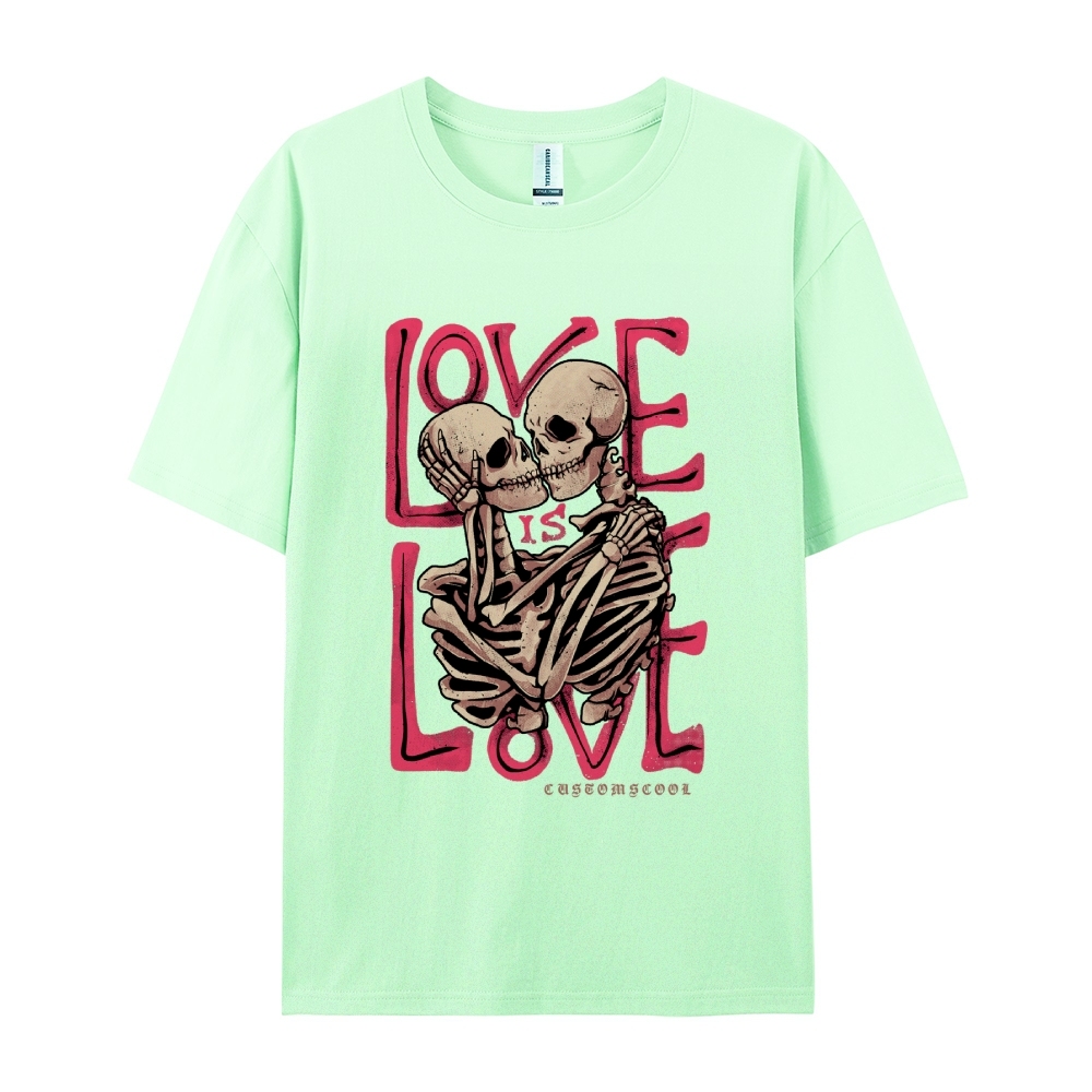 Love Skull Casual Short Sleeve T-Shirt