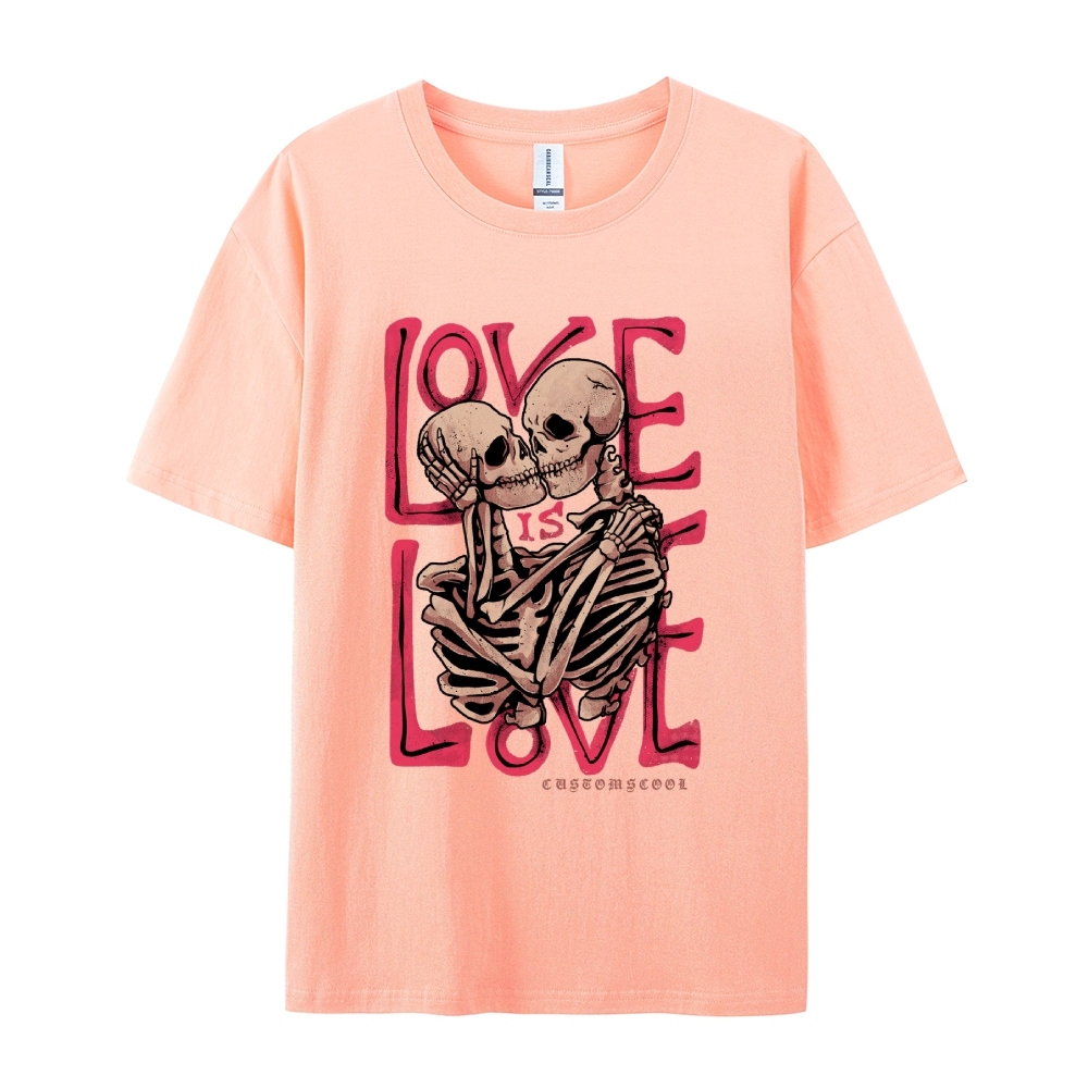 Love Skull Casual Short Sleeve T-Shirt