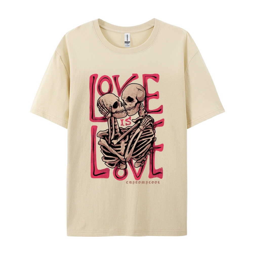 Love Skull Casual Short Sleeve T-Shirt