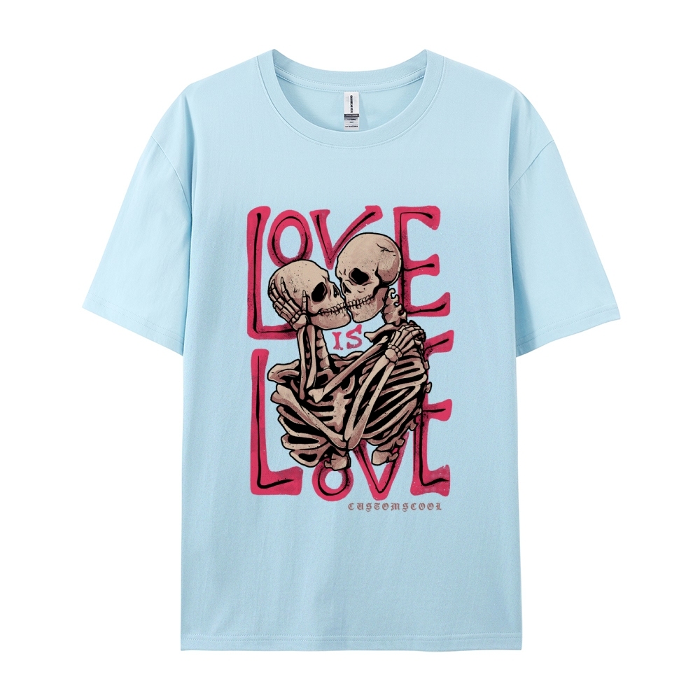 Love Skull Casual Short Sleeve T-Shirt