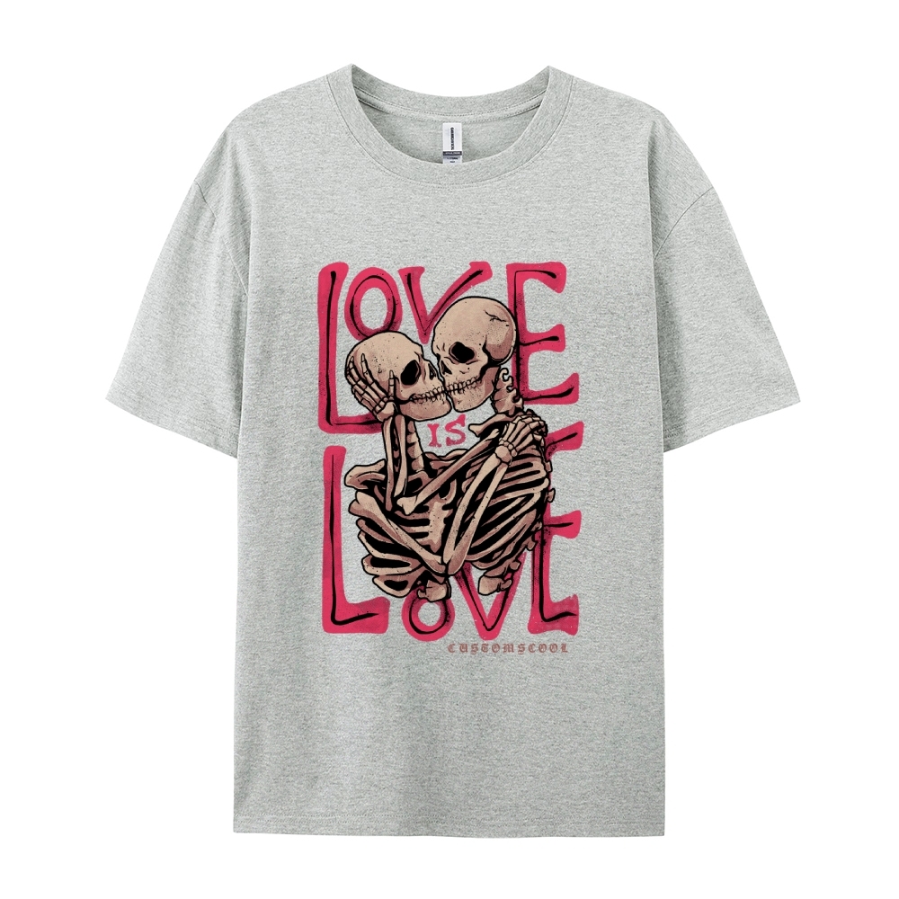 Love Skull Casual Short Sleeve T-Shirt