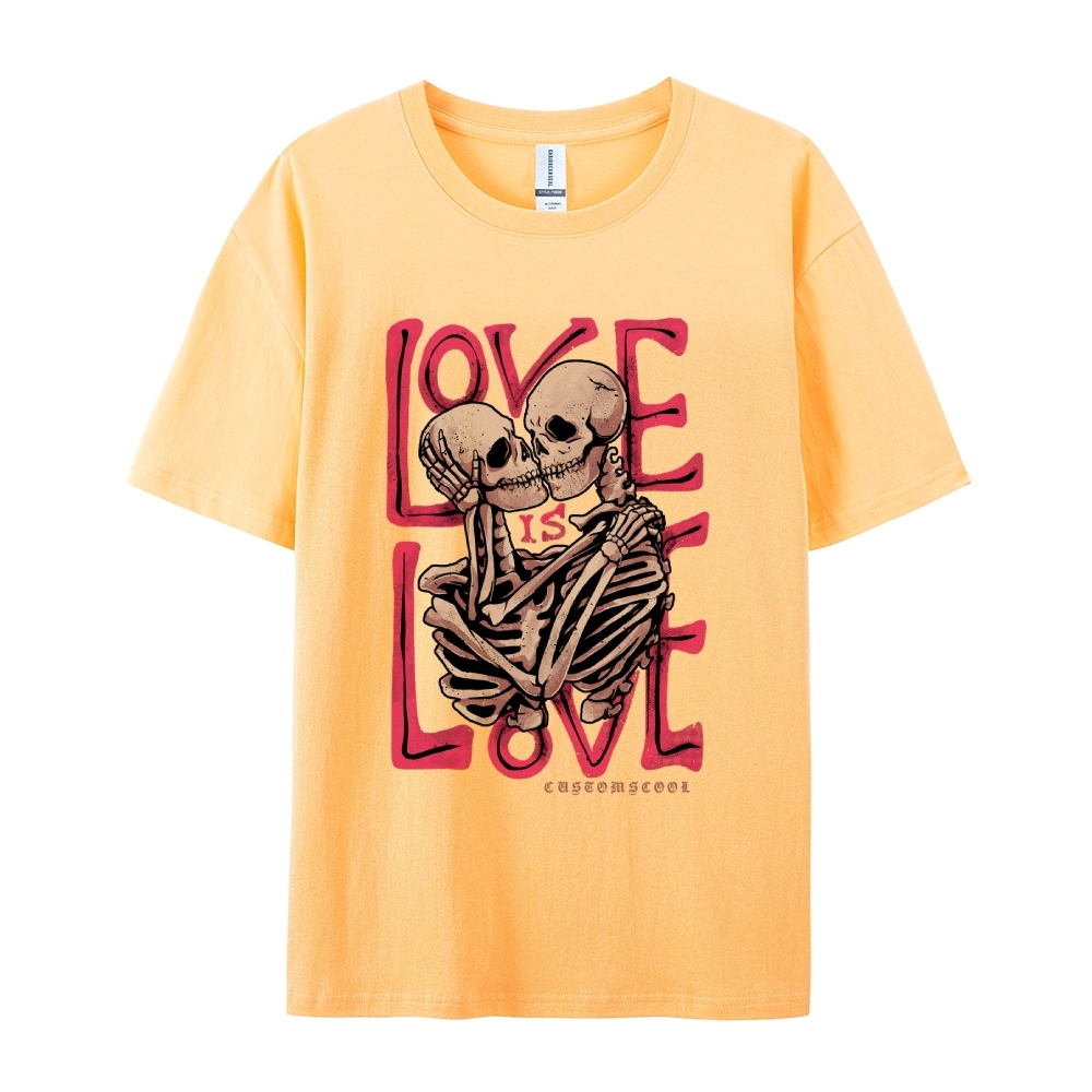 Love Skull Casual Short Sleeve T-Shirt