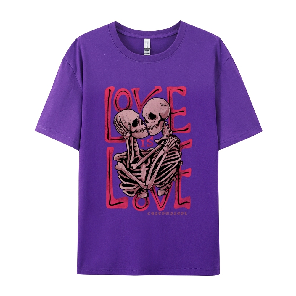 Love Skull Casual Short Sleeve T-Shirt