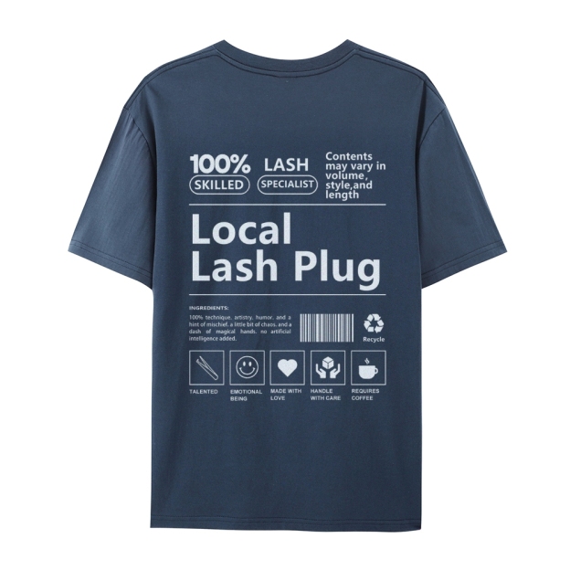 Local Lash Plug Casual Short Sleeve T-Shirt