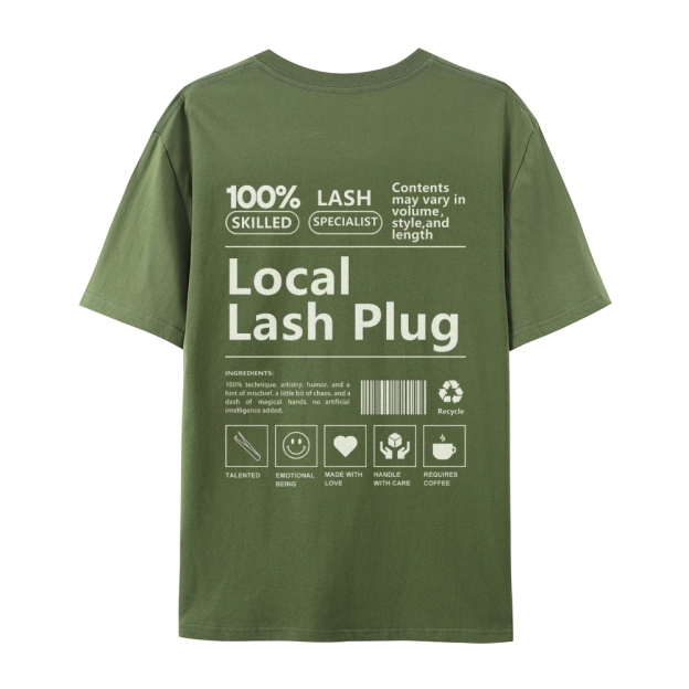 Local Lash Plug Casual Short Sleeve T-Shirt