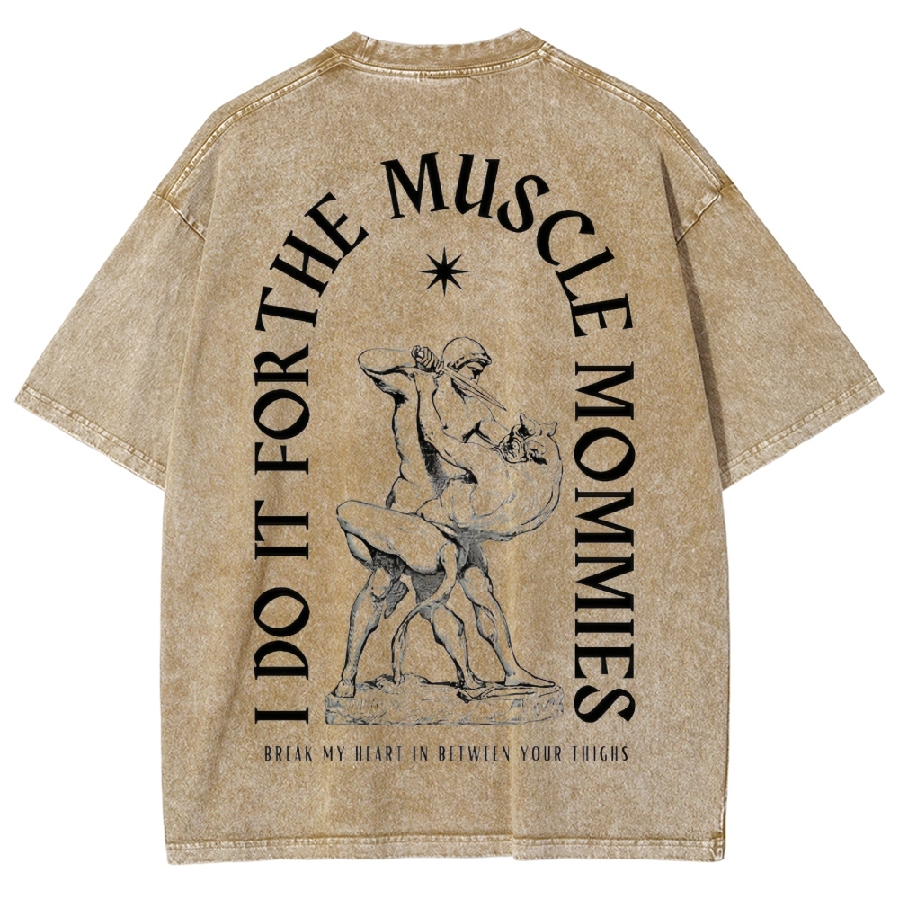 Do for muscle Vintage Snowflake Washed T-Shirt 2407000092