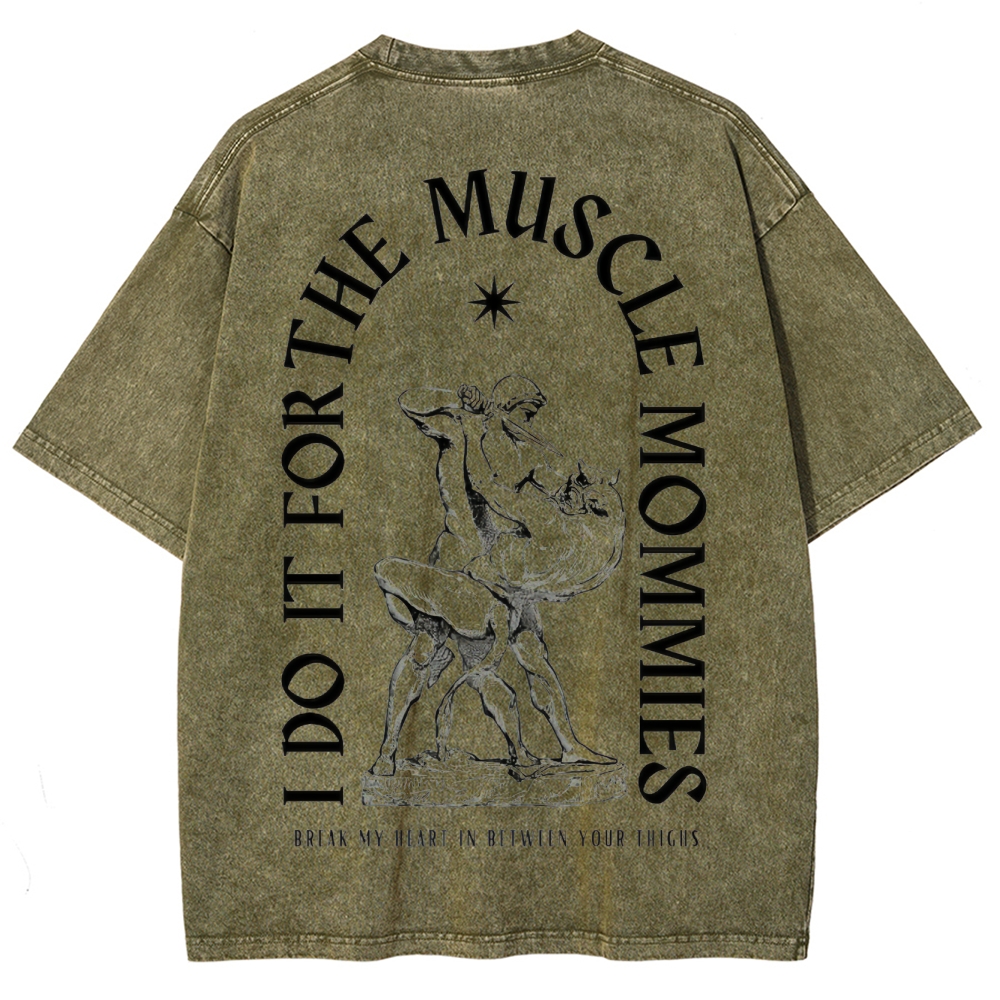 Do for muscle Vintage Snowflake Washed T-Shirt 2407000092