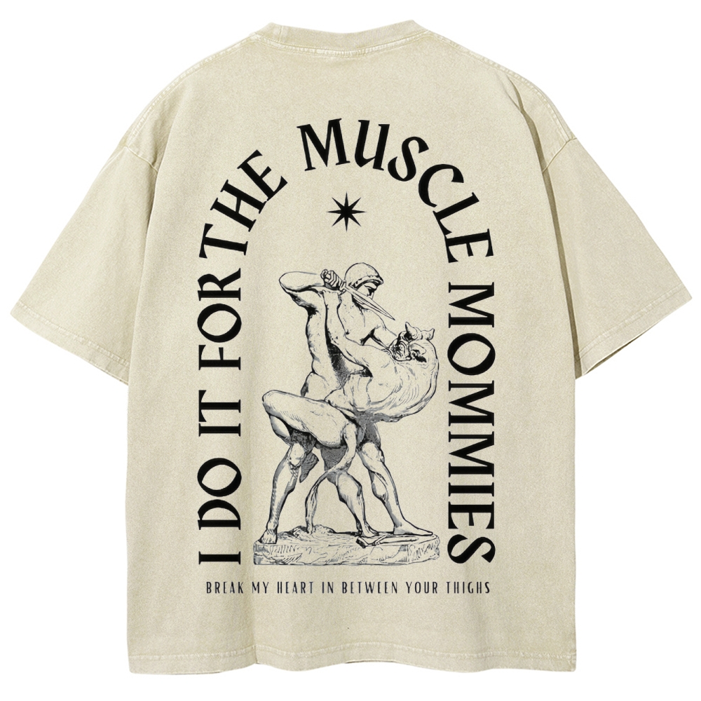 Do for muscle Vintage Snowflake Washed T-Shirt 2407000092