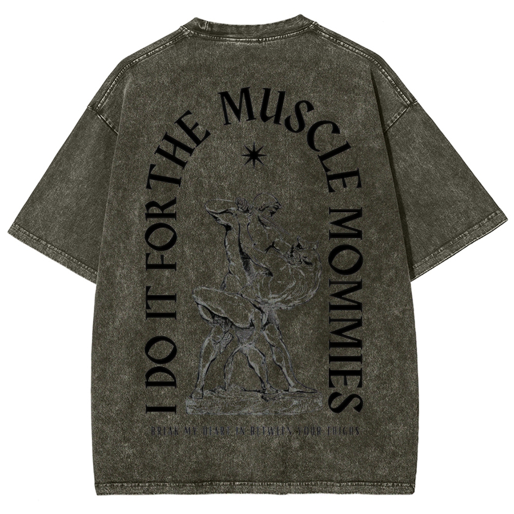 Do for muscle Vintage Snowflake Washed T-Shirt 2407000092
