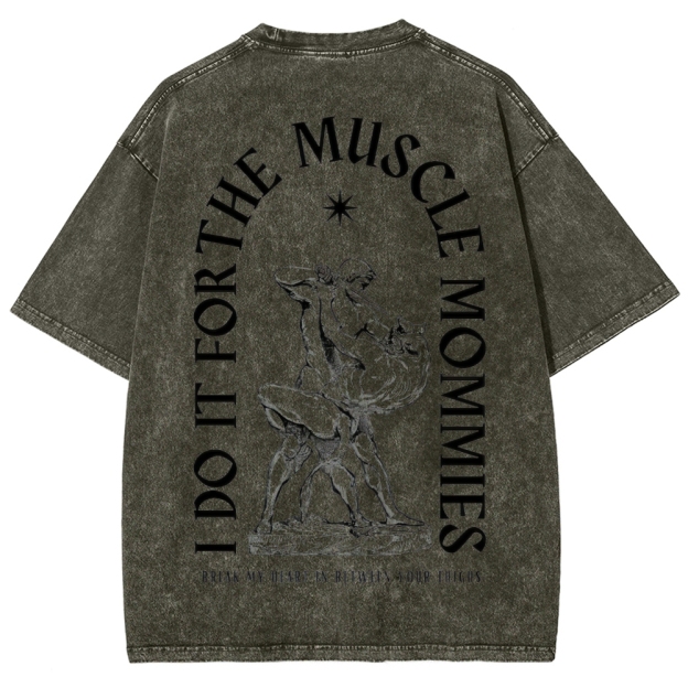 Do for muscle Vintage Snowflake Washed T-Shirt 2407000092