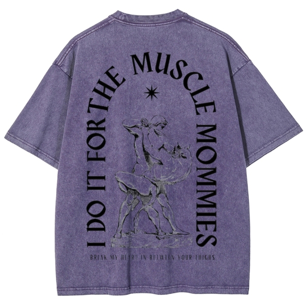 Do for muscle Vintage Snowflake Washed T-Shirt 2407000092