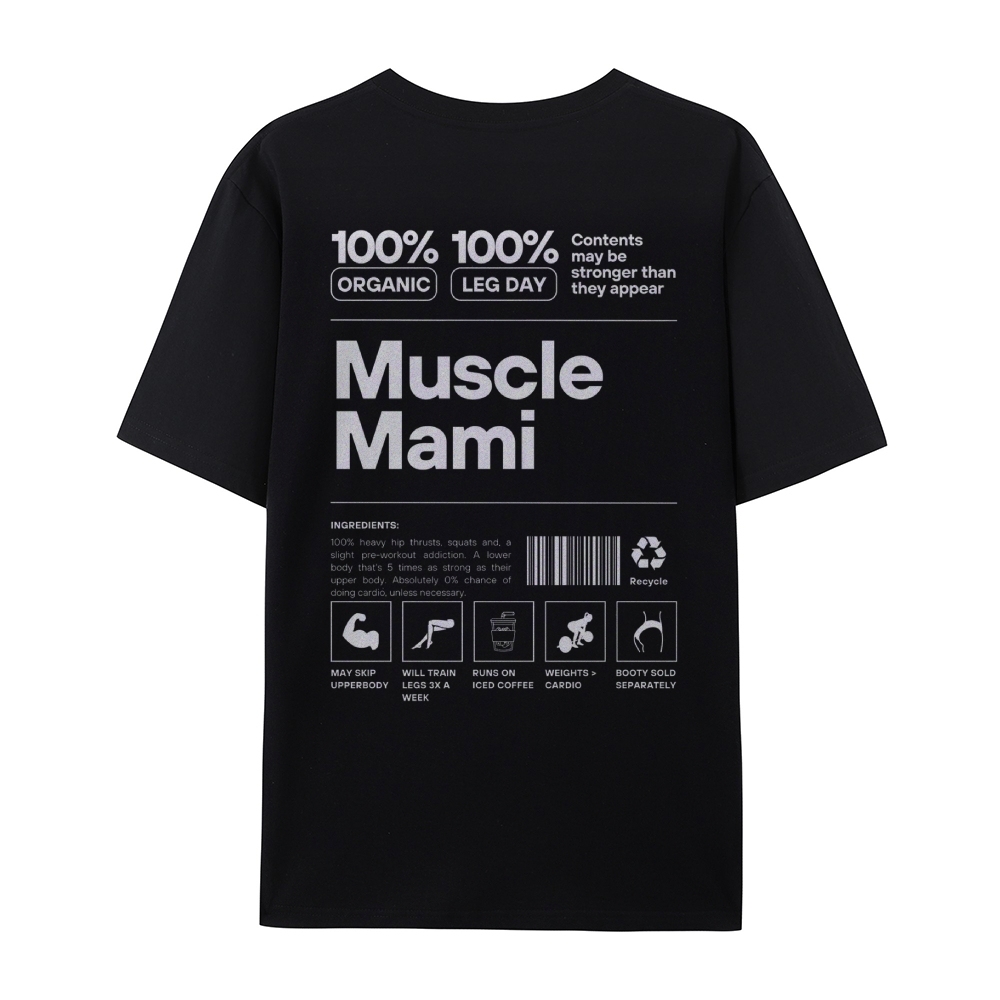 Muscle Mami Casual Short Sleeve T-Shirt