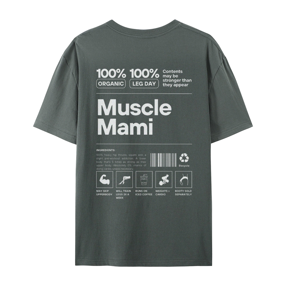 Muscle Mami Casual Short Sleeve T-Shirt