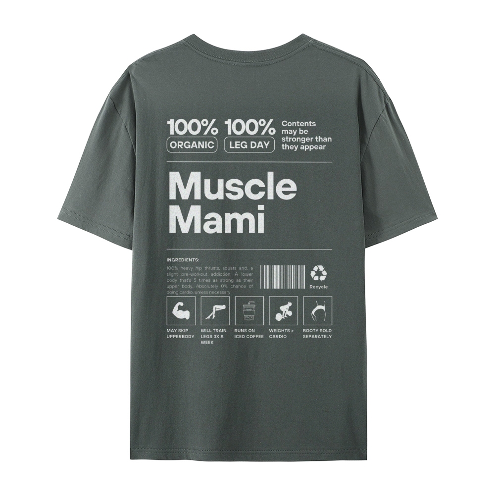 Muscle Mami Casual Short Sleeve T-Shirt