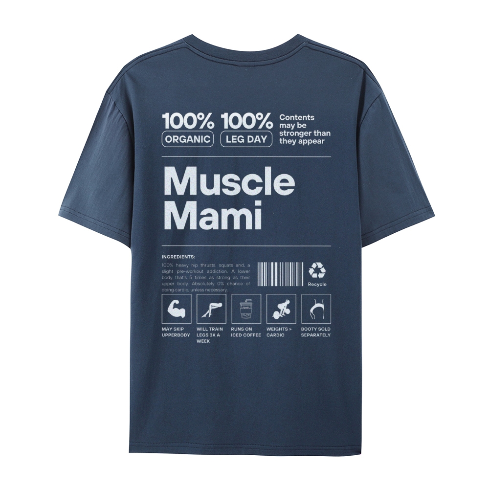 Muscle Mami Casual Short Sleeve T-Shirt