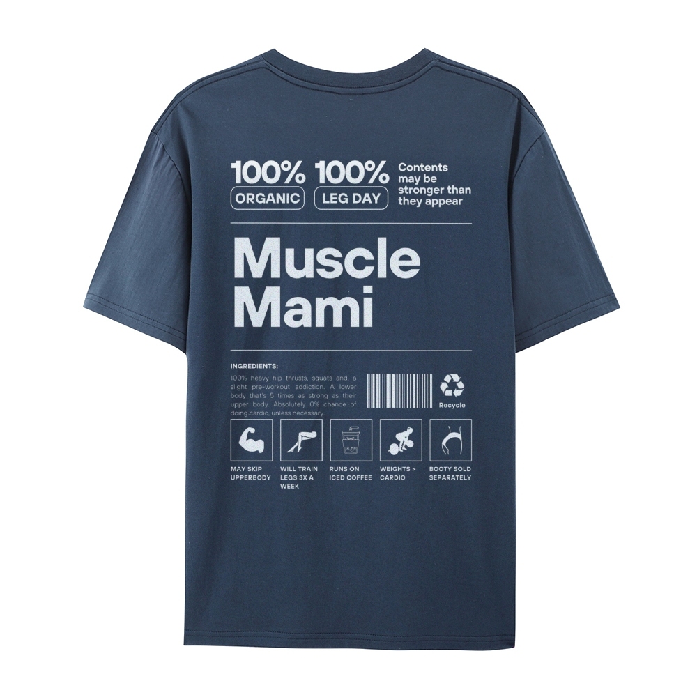 Muscle Mami Casual Short Sleeve T-Shirt