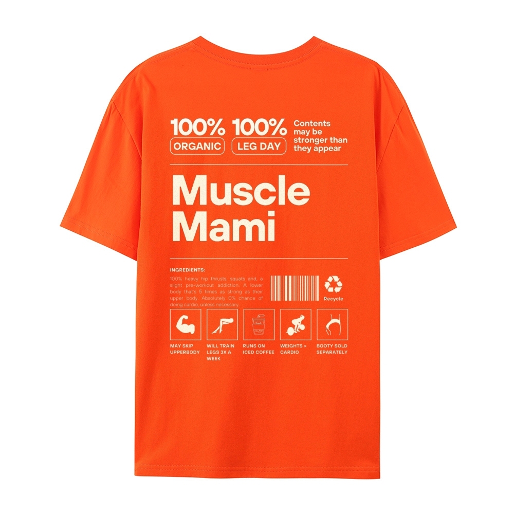 Muscle Mami Casual Short Sleeve T-Shirt