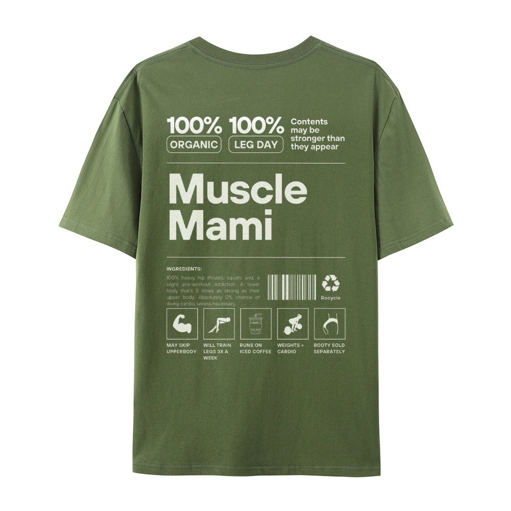 Muscle Mami Casual Short Sleeve T-Shirt