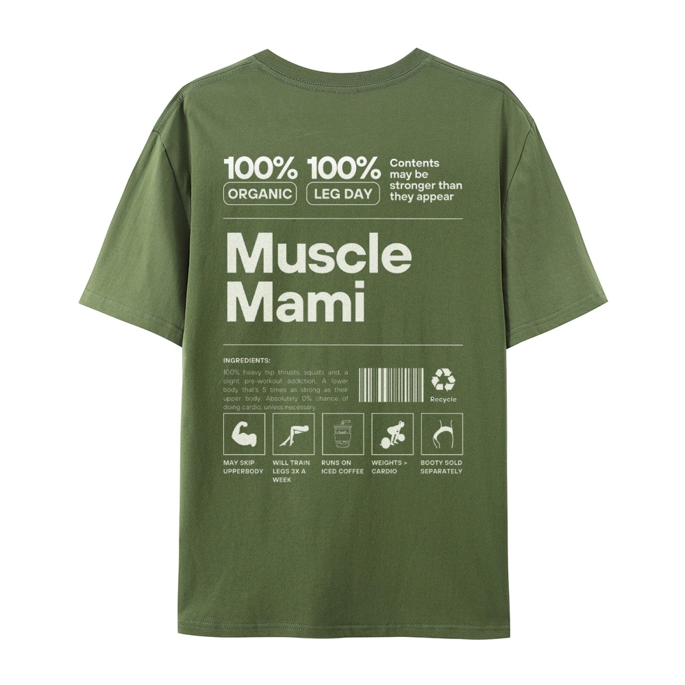Muscle Mami Casual Short Sleeve T-Shirt