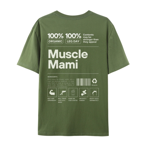 Muscle Mami Casual Short Sleeve T-Shirt