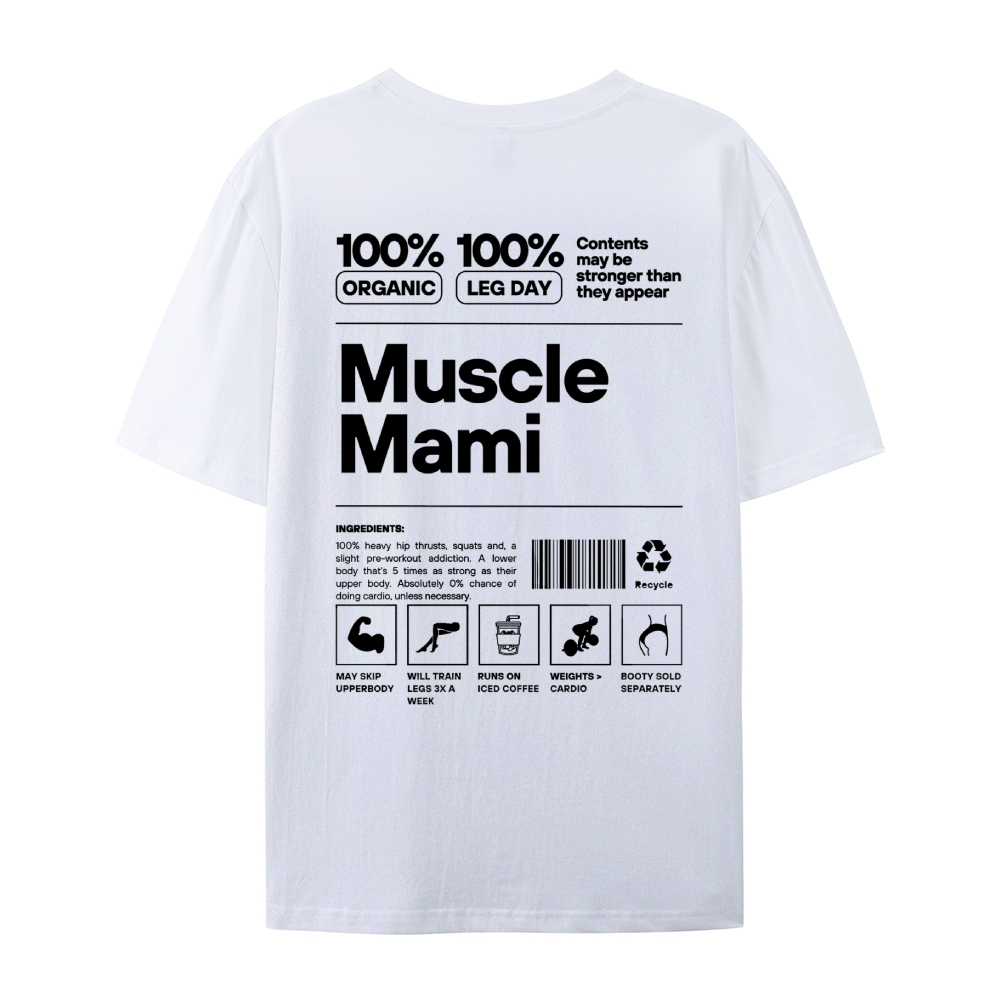 Muscle Mami Casual Short Sleeve T-Shirt