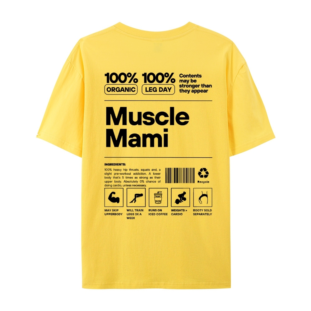 Muscle Mami Casual Short Sleeve T-Shirt