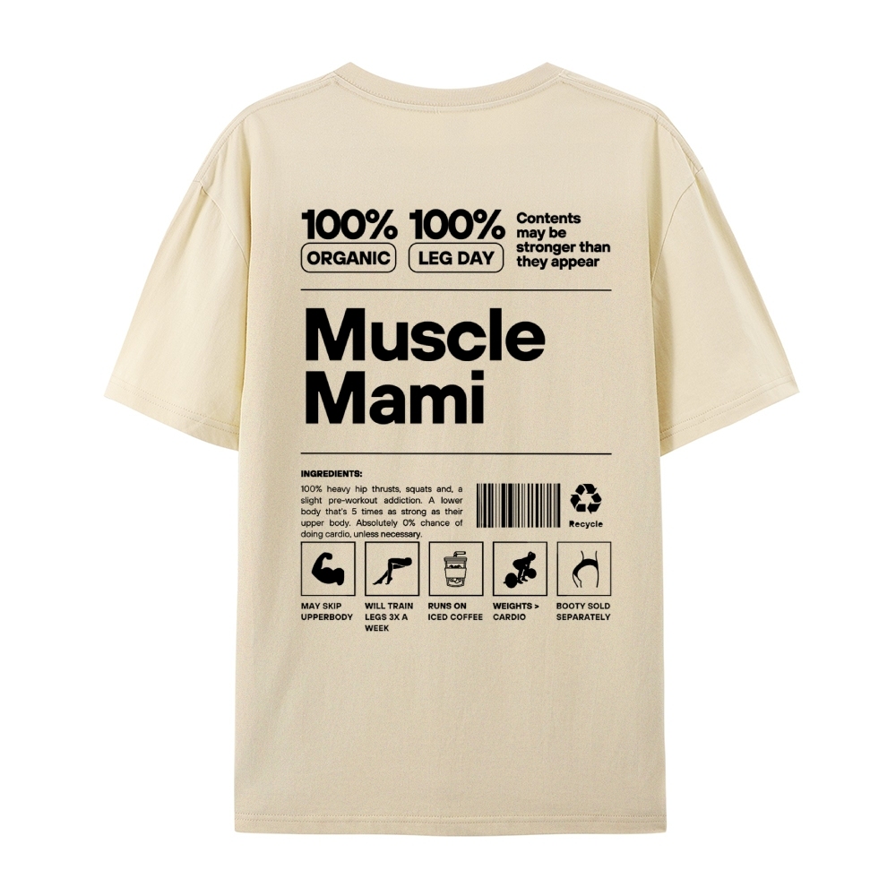 Muscle Mami Casual Short Sleeve T-Shirt