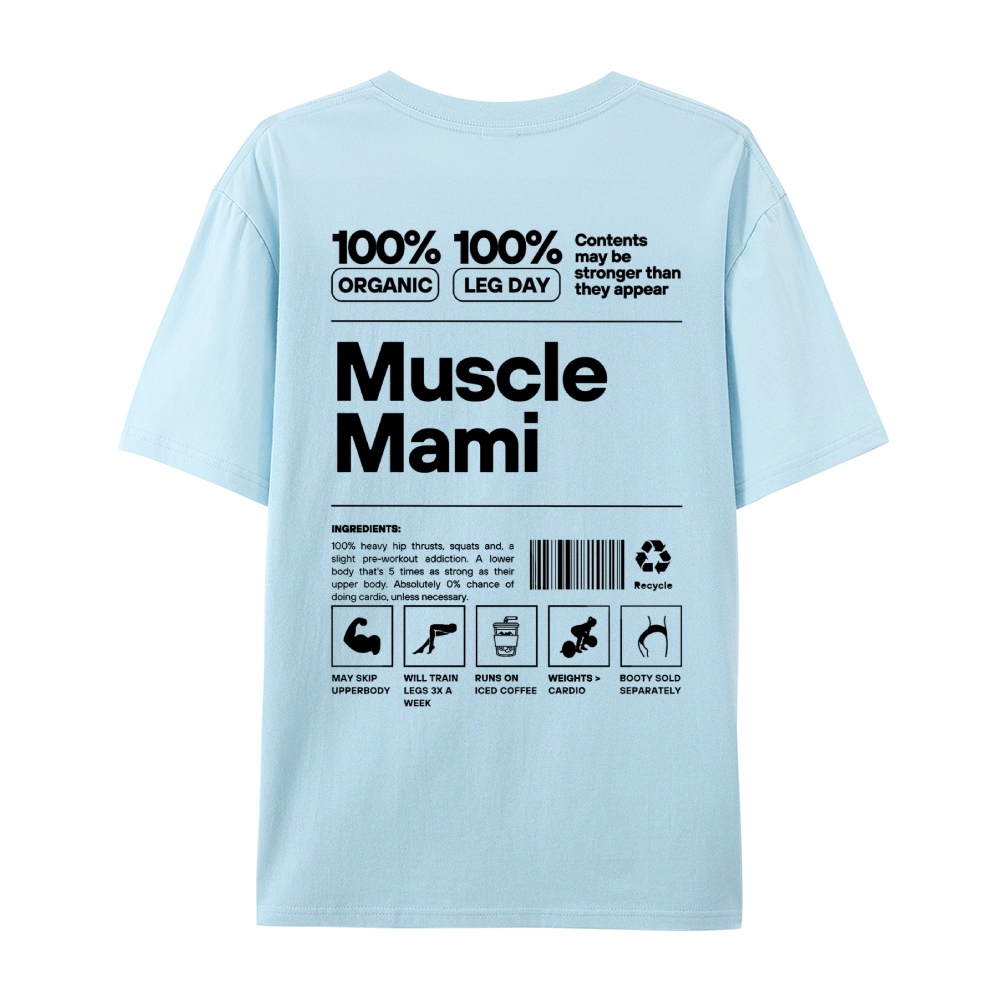 Muscle Mami Casual Short Sleeve T-Shirt
