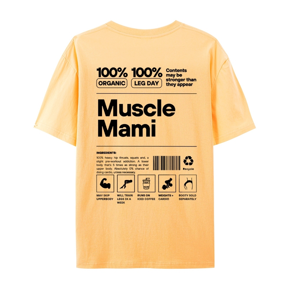 Muscle Mami Casual Short Sleeve T-Shirt
