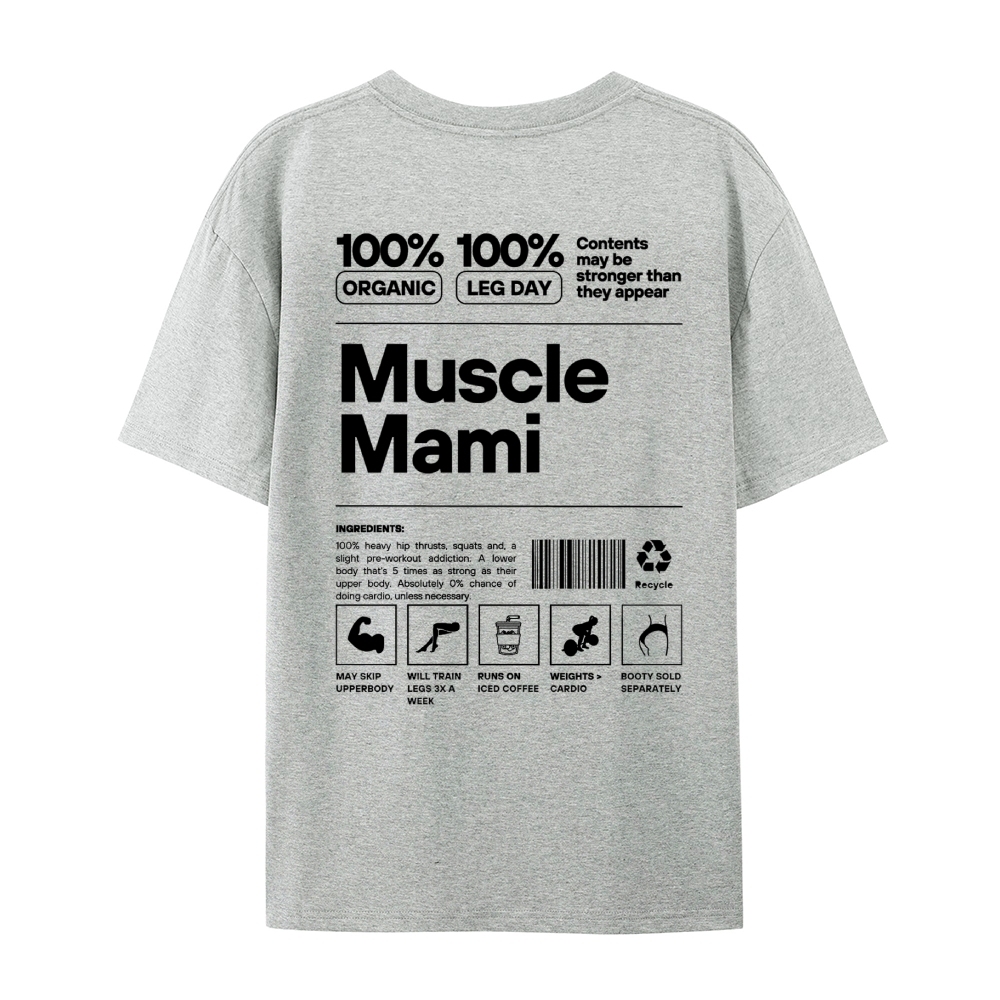 Muscle Mami Casual Short Sleeve T-Shirt