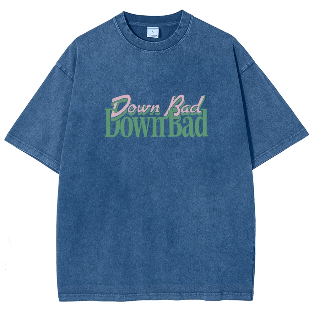 Down Bad Downbad Crying At The Gym Washed T-shirt