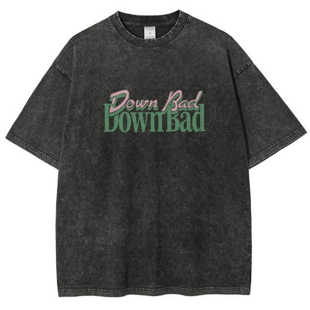 Down Bad Downbad Crying At The Gym Washed T-shirt