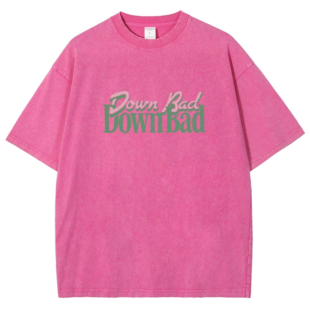 Down Bad Downbad Crying At The Gym Washed T-shirt