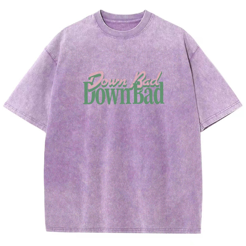 Down Bad Downbad Crying At The Gym Washed T-shirt