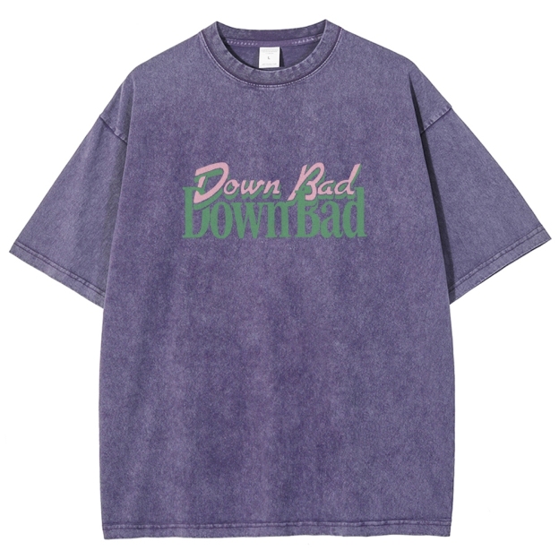 Down Bad Downbad Crying At The Gym Washed T-shirt