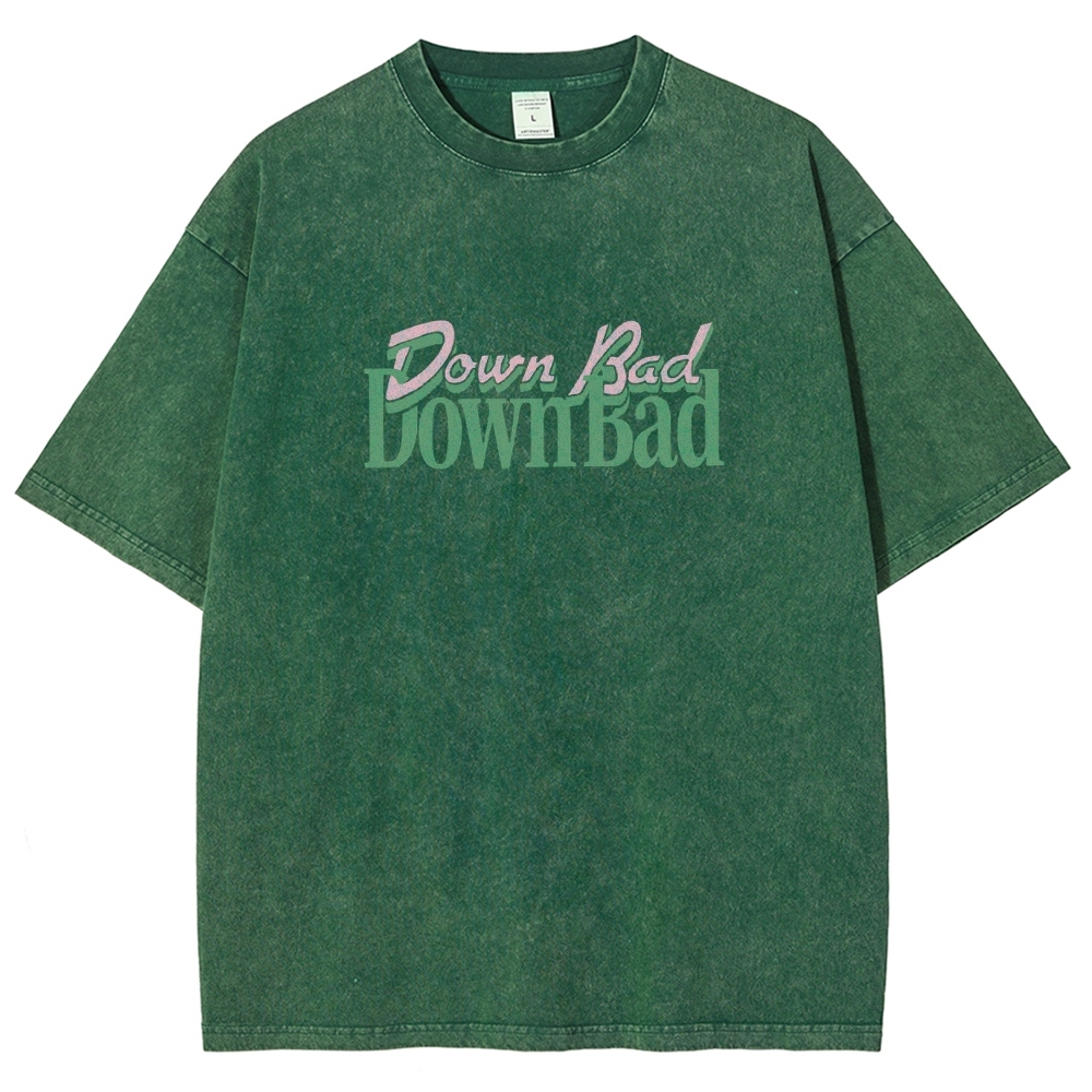 Down Bad Downbad Crying At The Gym Washed T-shirt
