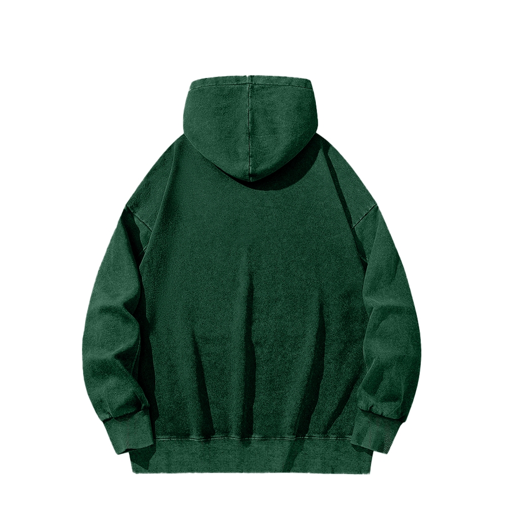 Tattoos Are Stupid Washed Long Sleeved Hoodie