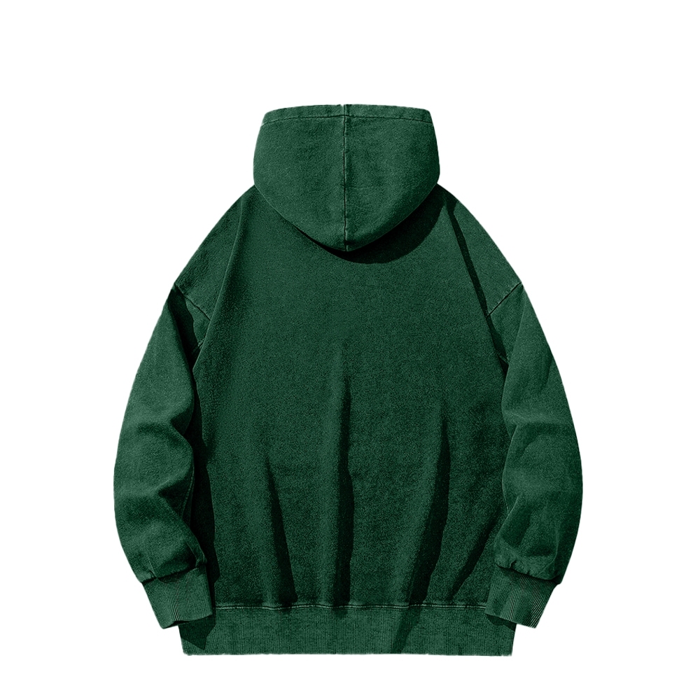 Tattoos Are Stupid Washed Long Sleeved Hoodie