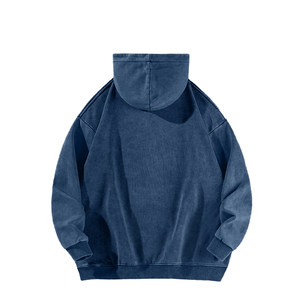 Tattoos Are Stupid Washed Long Sleeved Hoodie