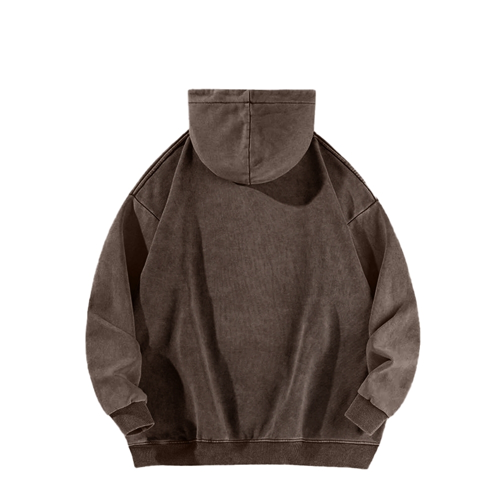Tattoos Are Stupid Washed Long Sleeved Hoodie