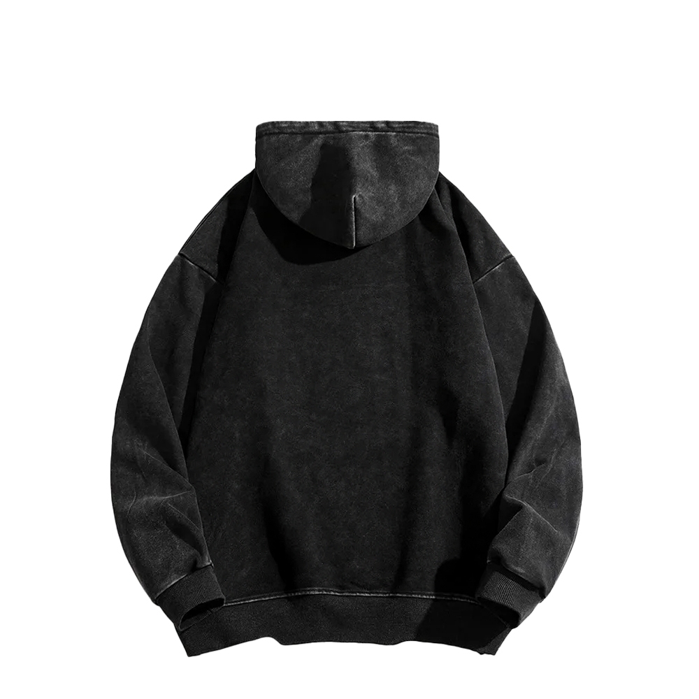 Tattoos Are Stupid Washed Long Sleeved Hoodie