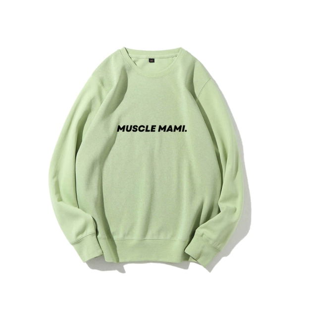 Muscle Mami Long Sleeved Round Neck Sweatshirt