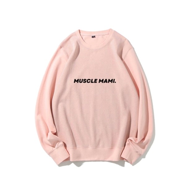 Muscle Mami Long Sleeved Round Neck Sweatshirt
